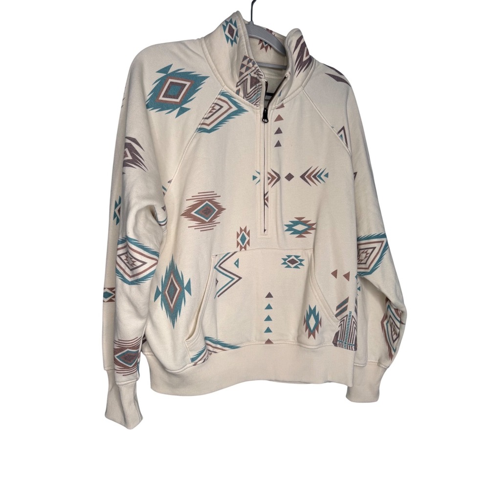 Shyanne Women's 1/2 Zip Southwestern Print Pullover Fleece
